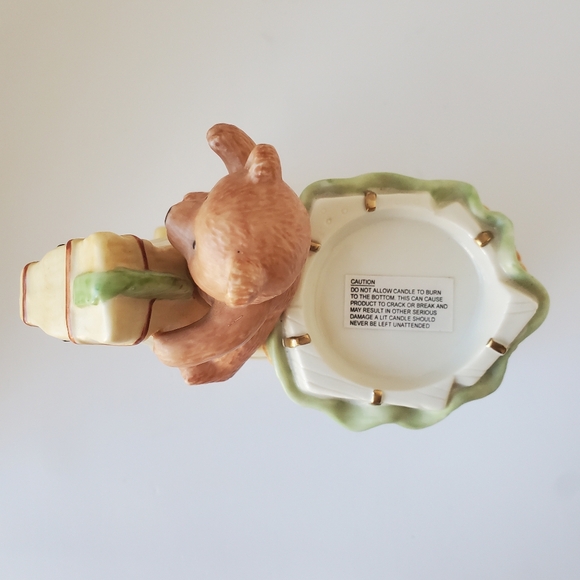 Mikasa Tealight Candle Holder Teddy Bear Rocking Horse Holiday Magic Christmas - Picture 7 of 11